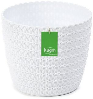 KAGM Blumentopf Übertopf Pflanztopf Strickstruktur sehr dekorativ