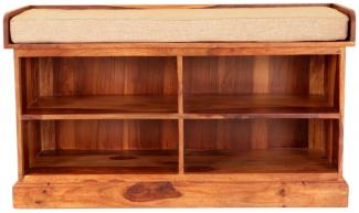 Schuhregal Rami 105x60x40 aus indischem Sheesham-Massivholz