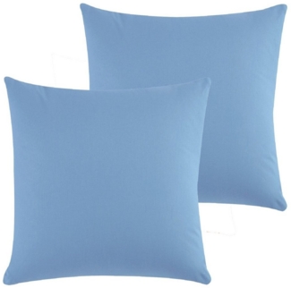 CLASS HOME COLLECTION Kissenbezüge Kissenbezüge 2er Set Kissenhüllen Sofa Bett mit Reißverschluss, (2 Stück), 100 % Baumwolle, Renforce-Qualität, Mit Reißverschluss