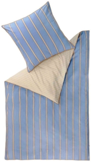 Esprit Bettwäsche CHILL Renforcé Bettwäsche, Baumwolle, 2 teilig, 135 x 200 cm in Blau