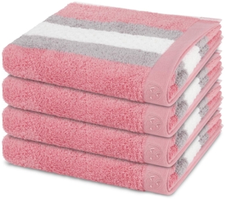 Ross Harmony 4 tlg. Frottier-Set - 4 X Handtuch (50 X 100cm) - 520 - Altrosa