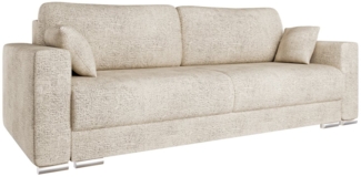 PANDA MÖBEL GmbH Schlafsofa CALMA Schlafsofa mit Bettkasten 3-Sitzer modernen Stil