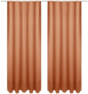 Bestlivings Gardine 2er-Set „Ellen“ – blickdichte Vorhänge mit Universalband, Kräuselband (2 St), blickdicht, in moderner Satin-Optik, pflegeleicht, für Wohn- & Schlafzimmer