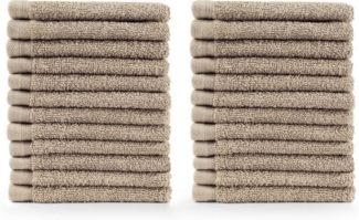 Blumtal Gästehandtücher 30x30 cm - weich und saugstark, Frottee (24-St), 12er und 24er Set, 100% Baumwolle