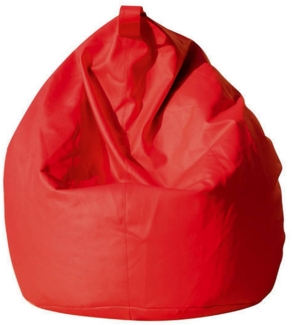 Dmora Pouf Azelia, Mehrzwecksessel, Sitzsack, Hockerhocker, Made in Italy, 70x70 h110 cm, Rot