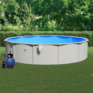 vidaXL Pool mit Sandfilterpumpe 550x120 cm 3098048