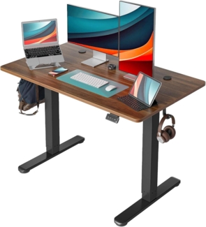 Elektrischer höhenverstellbarer Stehtisch 120x60 cm, T-Beine aus
