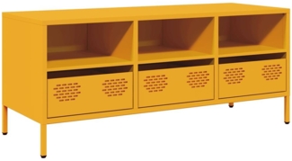 vidaXL TV-Schrank Senfgelb 101,5x39x43,5 cm Kaltgewalzter Stahl 851325