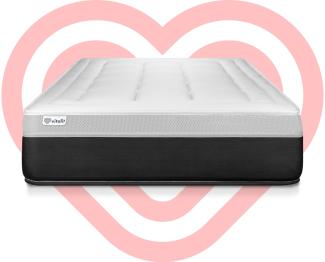 VITAL FORM matratze 105x190 cm, Taschenfedern und Rückstellschaum, Härtegrad 4, Höhe : 22 cm, 5 Komfortzonen