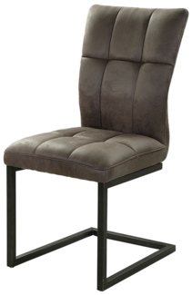 Schwingstuhl Valencia 1 / Vitus 1, Metall, Stoff, Anthrazit, 48 x 94 x 61 cm