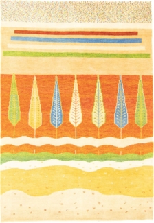 Morgenland Designer Teppich - 240 x 170 cm - orange