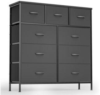 Bealife Kommode,mit 9 Schubladen,Sideboard,Mehrzweckschrank,Schubladenschrank, 30 x 100 x 100 cm (T x B x H)