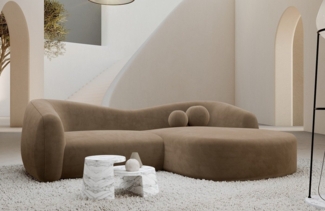 Sofa Dreams Ecksofa Sofa Loungesofa Polster Stoff Eckcouch Murcia L Form kurz