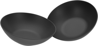 Soft Touch Schwarz, Salatschüssel 2-tlg (mo)