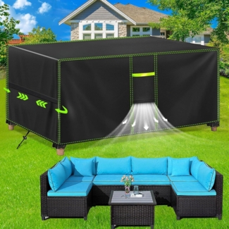 FORTRY Gartenmöbelabdeckung 420D Oxford wasserdicht 242x162x100cm