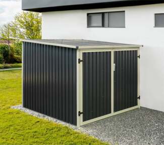 Westmann Fahrradgarage Gartenbox | Anthrazit | 200x203x158 cm