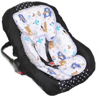 Primawela Sitzverkleinerer Sitzverkleinerer MINKY Einlage Baby Kind für Auto Babyschale Einsatz