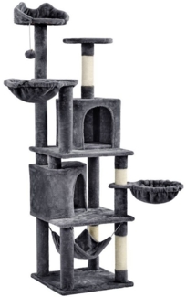Yaheetech Kratzbaum, XXL Katzenkratzbaum 175 cm deckenhoch
