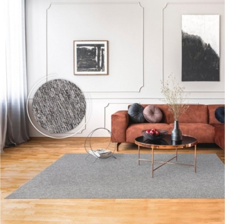 Paco Home Teppich Barcelona 610, rechteckig, Höhe: 8 mm, Kurzflor, meliert, strapazierfähige Qualität, Wohnzimmer