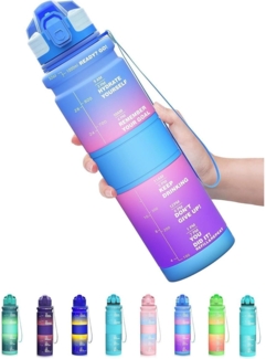 Kinder Trinkflasche Auslaufsicher Sport BPA Frei 500ml Motivierende