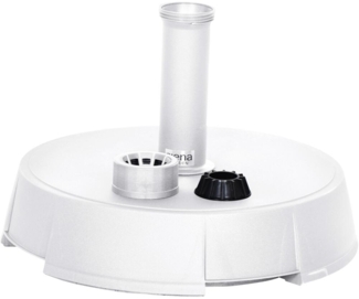 Siena Garden Schirmständer 30 KG KUNSTSTOFF/BETON, für Schirmstöcke Ø 21-54 mm, Ø 40x11 cm J40989 weiß