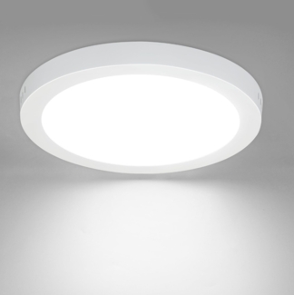 ZMH LED Deckenleuchte Rund Flach Deckenlampe Badezimmer – Modern Weiß LED Flurlampe Kaltweiß 5000K 18W IP44 Wasserfest für Küche Büro Wohnzimmer Kinderzimmer Esszimmer Ø23CM