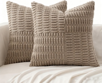 CLTYQ Kissenbezug Weihnachten Kissenbezüge Kord Kissenhülle Herbst-Kissenbezüge, (2 Stück), Dekorative Kissenbezug Sofakissen mit Verstecktem Reißverschluss