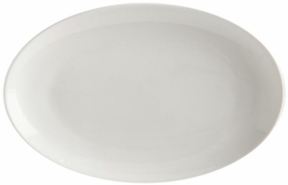 Maxwell & Williams ROUND Platte oval, 25 x 16 cm / White Basics / Servierplatte