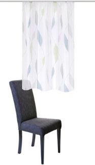 HOME WOHNIDEEN Vorhang PAOLO (1 St), Kräuselband, transparent, Voile, Kräuselbandschal PAOLO bedruckt