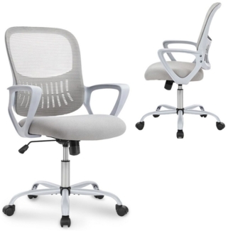 Refined Living Kinderstuhl Bürostuhl Ergonomie Bequeme Armlehnen 360° leise Rollen Drehstuhl (Netzstruktur auf der Rückseite, Höhenverstellung Office Chair, 1 St), Schreibtischstuhl für Schlafzimmer, Arbeitszimmer, Studenten, Büro