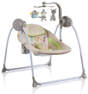 Babywippe Swing+ mit Musikfunktion, regulierbare Lautstärke, Zeitschaltuhr beige