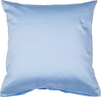 Janine Kissenbezug Colors Mako Satin, (1 Stück), mit Reißverschluss, uni Kissenhülle, feinfädig, 100% Baumwolle