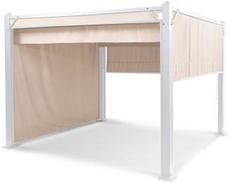 Pantheon Cortina Pavillon mit Dach 3x3 m 4 Seitenteile Beige