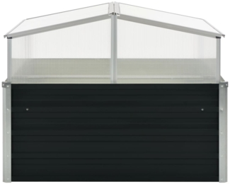vidaXL Gewächshaus Anthrazit 100x100x77 cm Verzinkter Stahl 45724