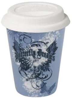 Coffee To Go Becher - Vintage Butterfly Dreams 380ml