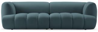 Micadoni Modulares Sofa Harry 3-Sitzer Samtstoff Pastellblau