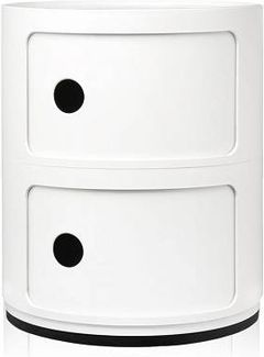 Kartell Container Componibili mit zwei Fächern Weiß