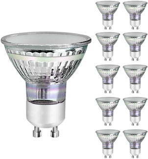 ZMH GU10 LED Warmweiss 3W Leuchtmittel Lampe Ersetzt 30W Glühbirne 3000K Energiesparlampe Abstrahlwinkel 110° Spot Nicht Dimmbar Reflektor Birne Glühlampen Strahler Spot LED GU10-10 pack