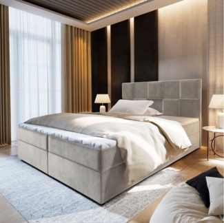 Masseno Boxbett PRATA 180x200 cm mit Bonell Matratze und Topper