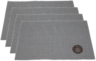 neuetischkultur Polyester Hellgrau Tischset 4-teilig
