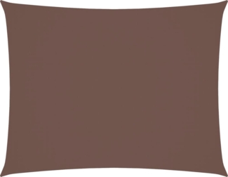 vidaXL Sonnensegel Oxford-Gewebe Rechteckig 5x7 m Braun 135825