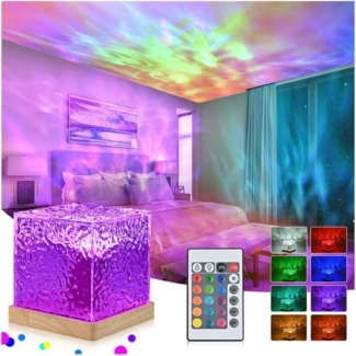 Vivitar LED Nachtlicht Sternenhimmel Projektor mit Fernbedienung, 3D Galaxy Lampe 16 Farben, 16 Farben, 30 Modi, LED fest integriert, RGB, 30 Modi und Meereswellen Nachtlicht und Projektor in einem dimmbar