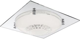 LED Deckenlampe, Kristalle, Chrom, klar, D 31,5 cm