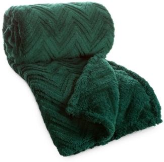 Wohndecke HYGGE Kuscheldecke mit Fischgrät-Struktur, Design91, Waffelmuster, weiche, gesteppte, kuschelige, wame Decke