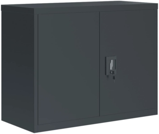 vidaXL Aktenschrank Anthrazit 90x40x70 cm Stahl 339723
