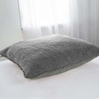 my home Microfaserkissen Elvia, Teddy Plüsch Kissen, Füllung: Polyester, Bezug: Polyester, in 40x80 & 80x80 cm erhältlich