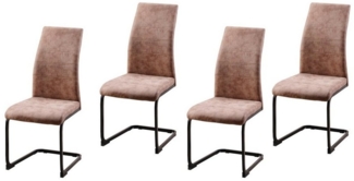 HTI-Living Freischwinger Schwingstuhl SallyP Braun (Set, 4 St), Freischwinger Esszimmerstuhl