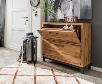 Schuhschrank 90x90cm 'Lima' Wildeiche massiv