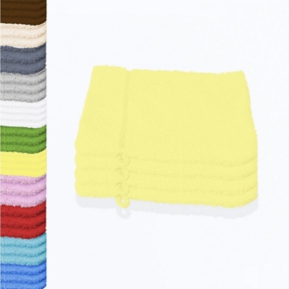 Buymax Waschhandschuh Premium Waschhandschuhe, Waschlappen Set, Frottee: 100% Baumwolle (Spar-Set, 4-St), 15 x 21 cm, mit Aufhängeschlaufe, weich, saugstark