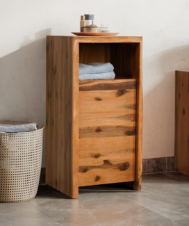 Badunterschrank 40x80cm 'Dakar' Akazie massiv lackiert